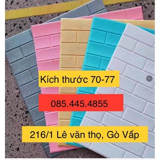 xốp dán tường gạch thẻ trơn bóng không Vân khổ 70-77cm