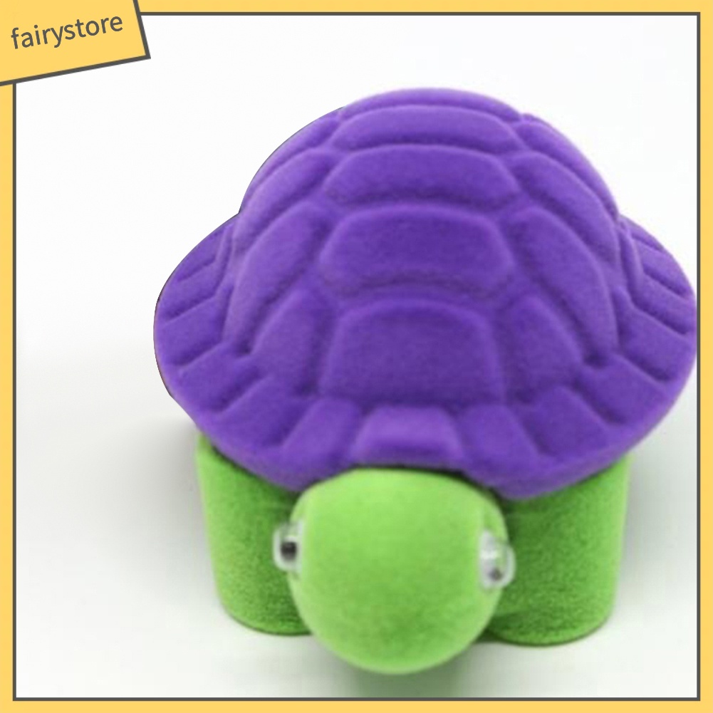 Hộp đựng trang sức nhẫn cưới hình con rùa dễ thương