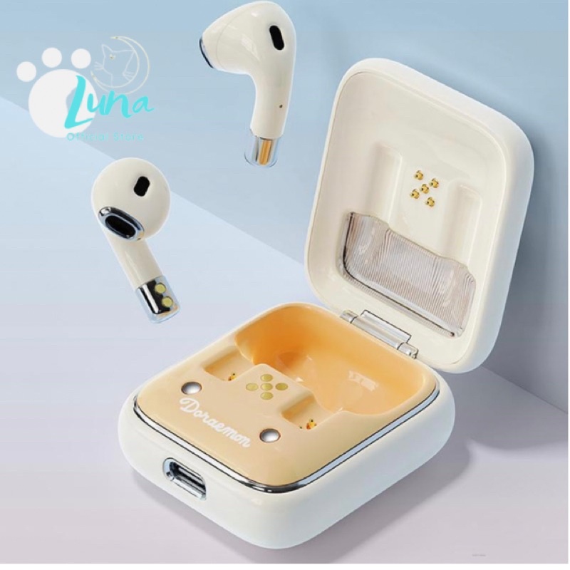 Tai Nghe Không Dây Bluetooth 5.0 Chính Hãng Đáng yêu, Dễ Thương, Nhỏ Gọn và Tiện Lợi Hình Doraemon
