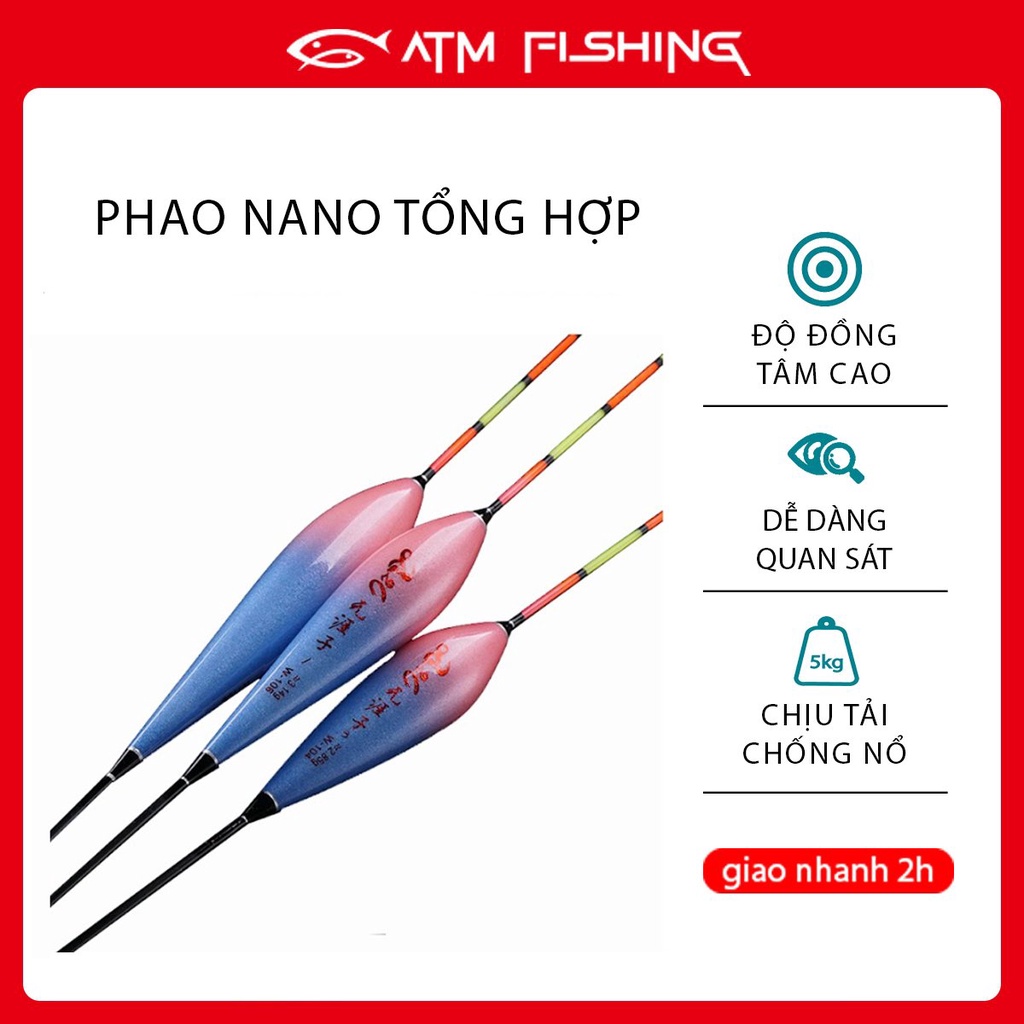 Phao Câu Đài ATM-W Chất Liệu Nano Cao Cấp Dễ Dàng Quan Sát Khi Có Cá