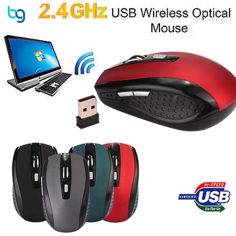 Chuột máy tính không dây 2.4GHz nhiều màu tiện dụng | BigBuy360 - bigbuy360.vn