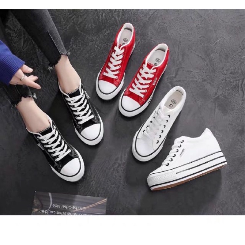 Giày thể thao nữ độn đế 6cm, giày độn đế bánh mì⚡️ANDU STORE⚡️