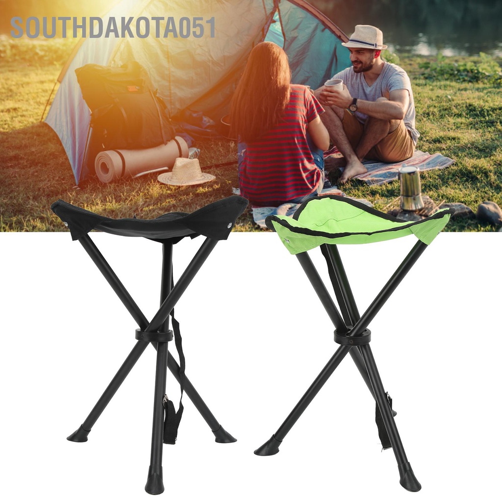 [Hàng Sẵn] Ghế 3 chân gấp gọn Chống Trượt Chịu Lực Tốt 200KG Di Động Cắm Trại / Dã Ngoại【Tennessee052】
