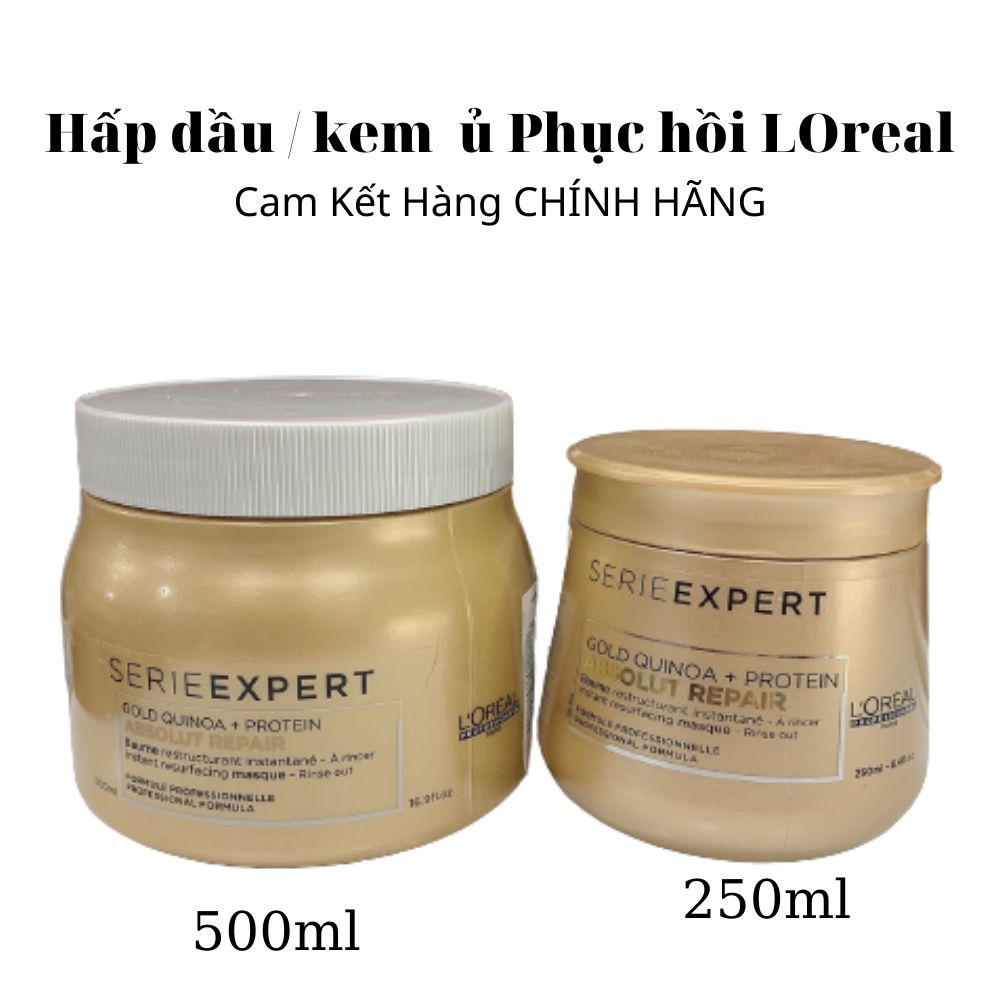 HẤP DẦU L'OREAL PHỤC HỒI 3 TÁC ĐỘNG ABSOLUTE 500ML