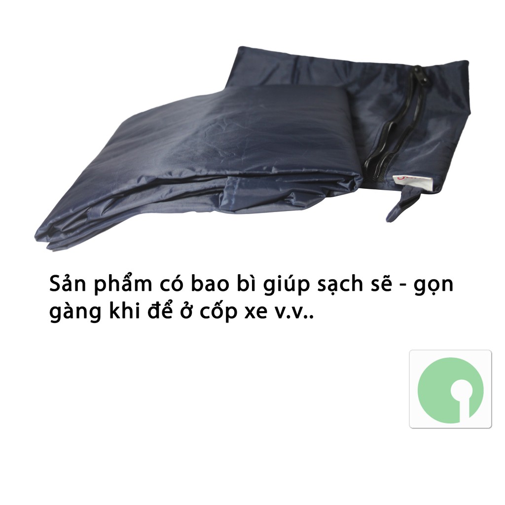 Áo mưa cánh dơi (xẻ tà) vải dù cao cấp  loại lớn 1m4 - che kín 2 người mùa mưa - NPD-AMD-3786 (Nhiều màu)