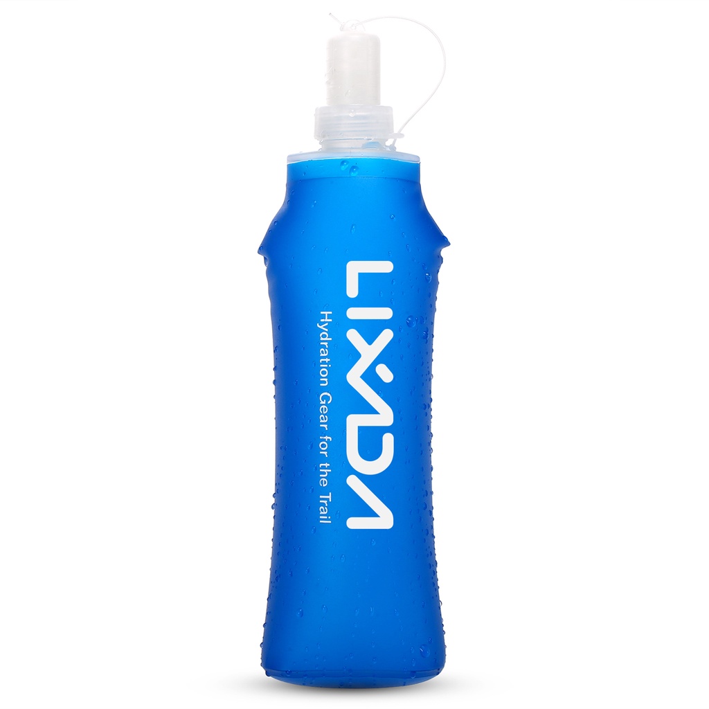 Set 1/2 Bình Nước Mềm 500ml Lixada Không BPA Gấp Gọn Tiện Dụng
