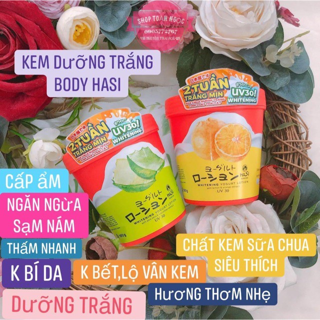 Kem Dưỡng Trắng Yogurt Hasi Kokeshi Lotion Body