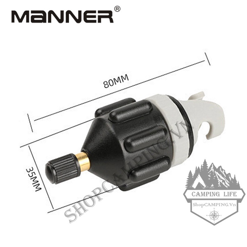 Bộ chuyển đổi van bơm sup,van bơm hơi ván đứng, xuồng hơi đi biển, du lịch cắm trại dã ngoại - Camping VietNam