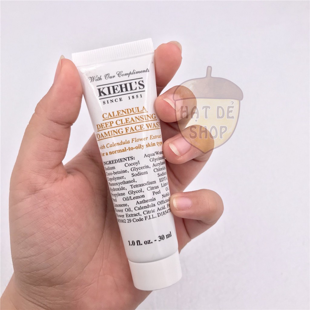 Kiehl's / Kiehls / Kiehl s / KIehl Sữa Rửa Mặt Hoa Cúc Cho Da Nhạy Cảm Calendula Deep Cleansing Foaming Face Wash 30ml