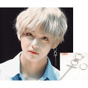 Bông tai khuyên tai chữ thập BTS V Taehyung