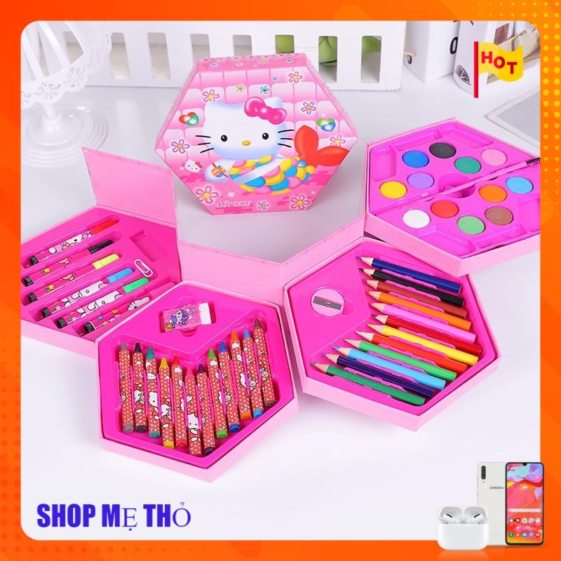 HỘP MÀU 4 TẦNG 46 MÓN CHO BÉ YÊU THOẢ SỨC SÁNG TẠO1092