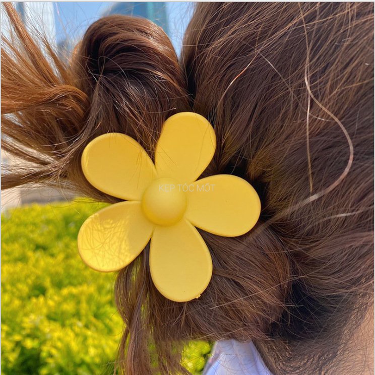[12 màu KT70] Kẹp tóc hình bông hoa mùa xuân kiểu càng cua mốt hàn quốc