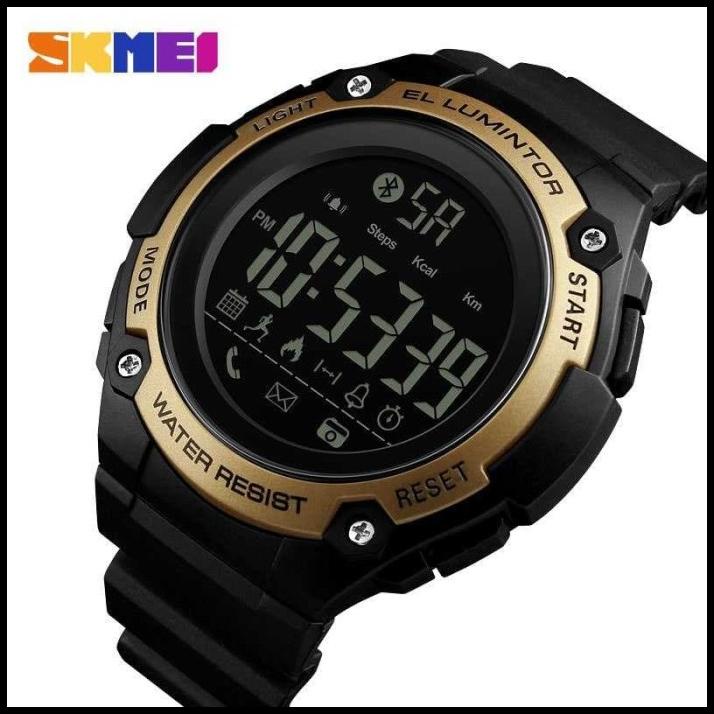CASIO Đồng Hồ Nam Skmei Thời Trang Màu Đen