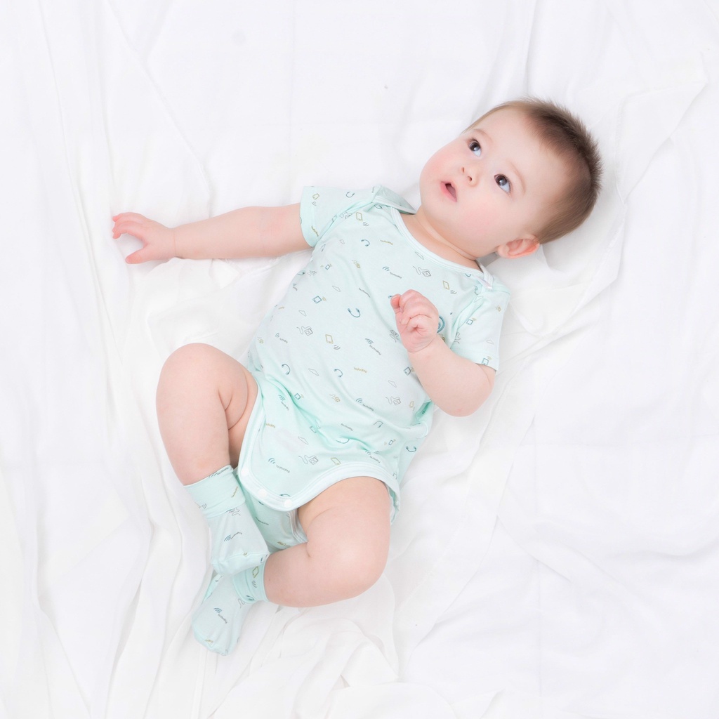 Set bao tay bao chân và mũ Bu baby cho bé sơ sinh