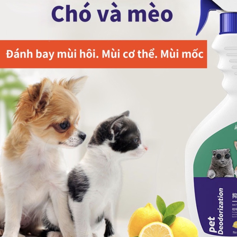 MASTI Xịt khử mùi cho thú cưng 500ml nước hoa khử mùi chó mèo khử trùng cho thú cưng xịt khử mùi cho thú cưng LI0245