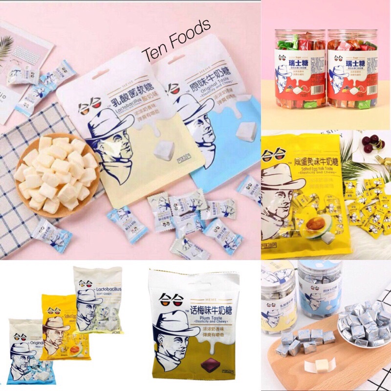 [ Đủ Vị ] Kẹo Sữa Chua Ông Già 320g