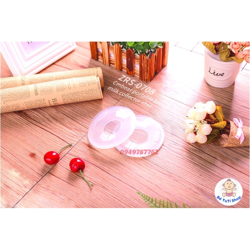 Hộp 2 dụng cụ hứng sữa Babuu Nhật Bản tiện lợi cho mẹ