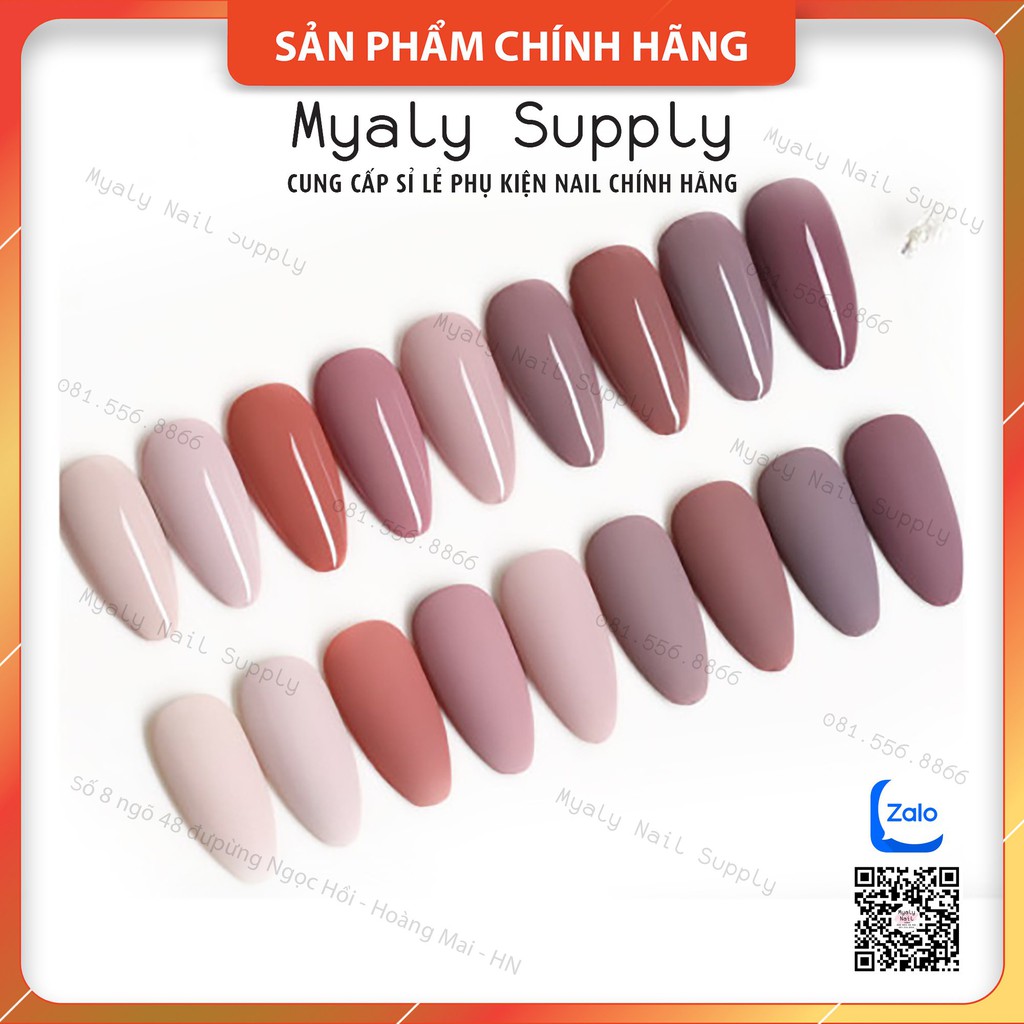 Set Sơn AS Tím Chai Đỏ Nắp Nhọn 9 Chai Cao Cấp AYX SP000320