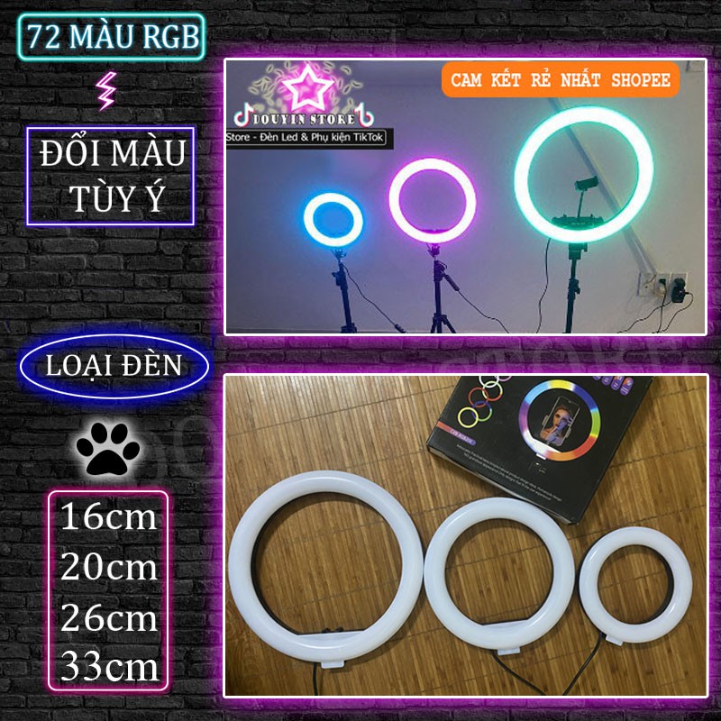 Đèn led 7 màu quay TIKTOK, LIVETSREAM 16CM,20CM,26CM,33CM mới nhất thị trường ĐÈN LED TIKTOK.- 72 màu sắc | BigBuy360 - bigbuy360.vn