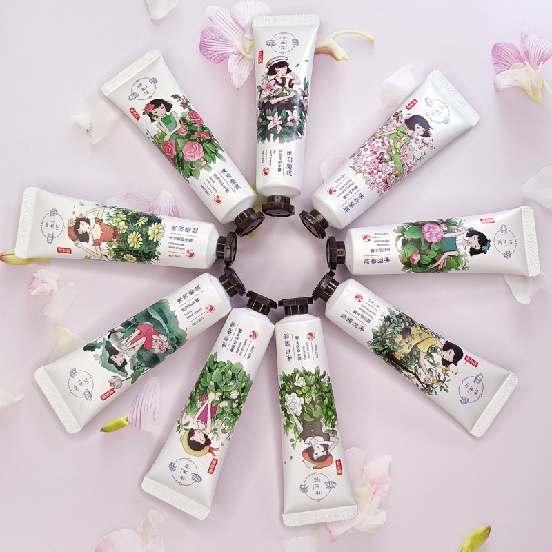 Kem dưỡng da tay chiết xuất từ hương hoa thiên nhiên cấp ẩm nuôi dưỡng và làm sáng da 30g Diki Store