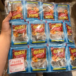 Sỉ bịch 60 gói ô mai đào baby sỉ đồ aqn vặt