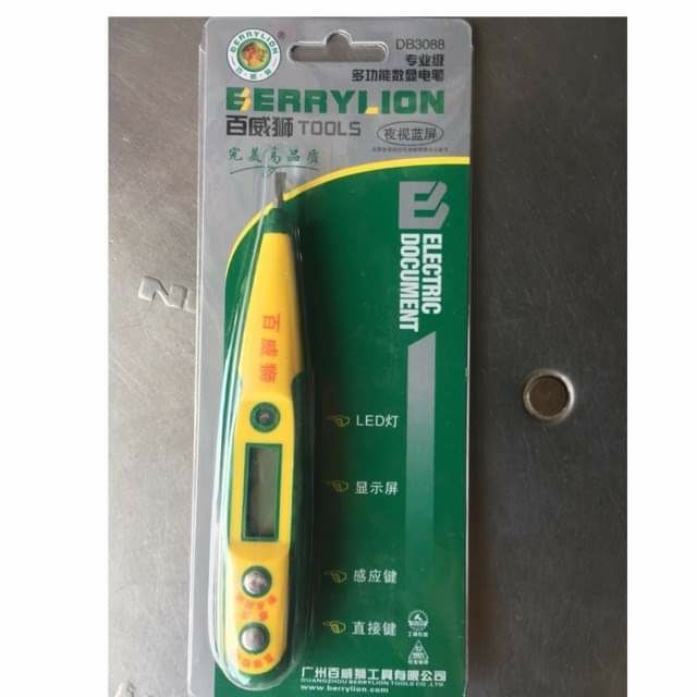 Bút thử điện cao cấp hiện số vôn Berrylion