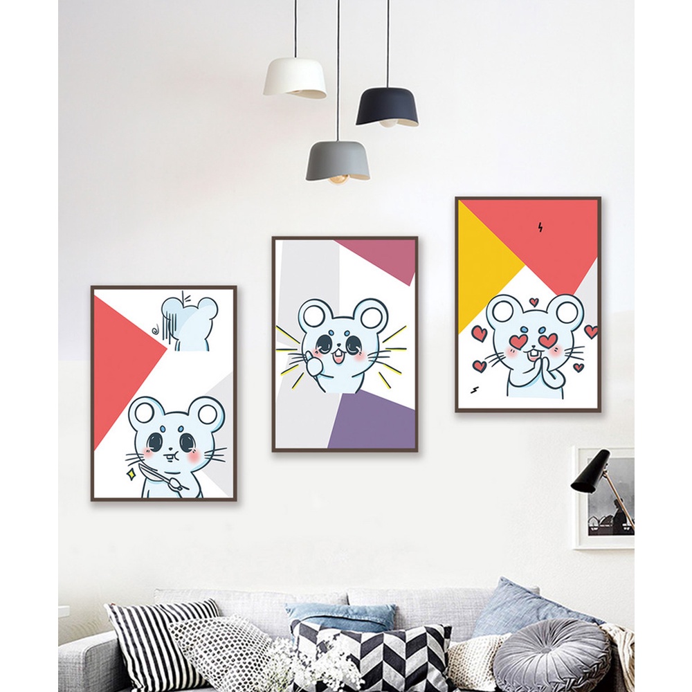 In hình ép gỗ Laminate TRANH TRỪU TƯỢNG - Mẫu 33 (3 HCN 3x20x30, 3x30x40, 3x40x60). In ảnh theo yêu cầu