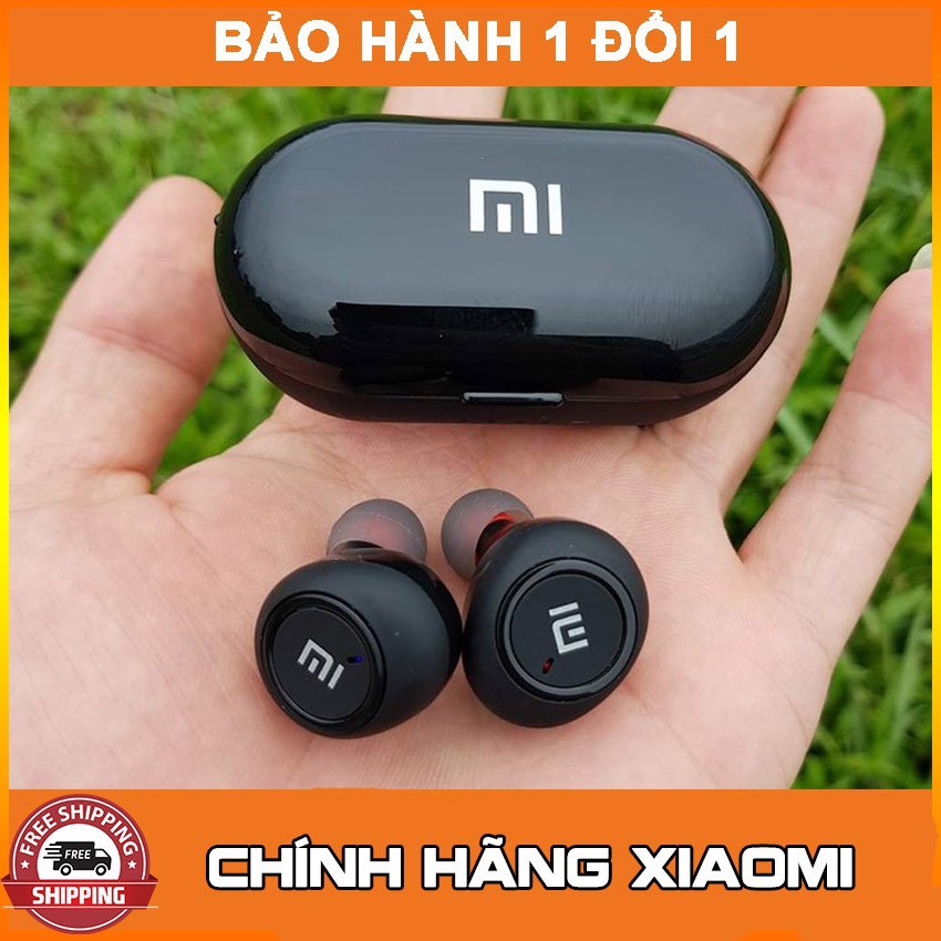 Tai Nghe Bluetooth AirDots Redmi2 Đen True Wireless Công Nghệ 5.0 Kèm Đốc Sạc ,Cảm Biến Tự Động Kết Nối 5.0