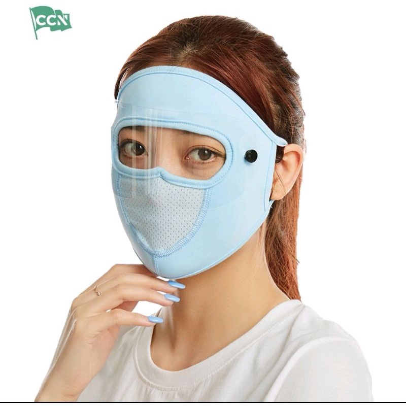 Khẩu trang mặt nạ có 2 kính 2 màu chống giọt bắn nước bọt Chống Dịch, Chống Tia UV, Chống Bụi, Cực Thoáng Mát
