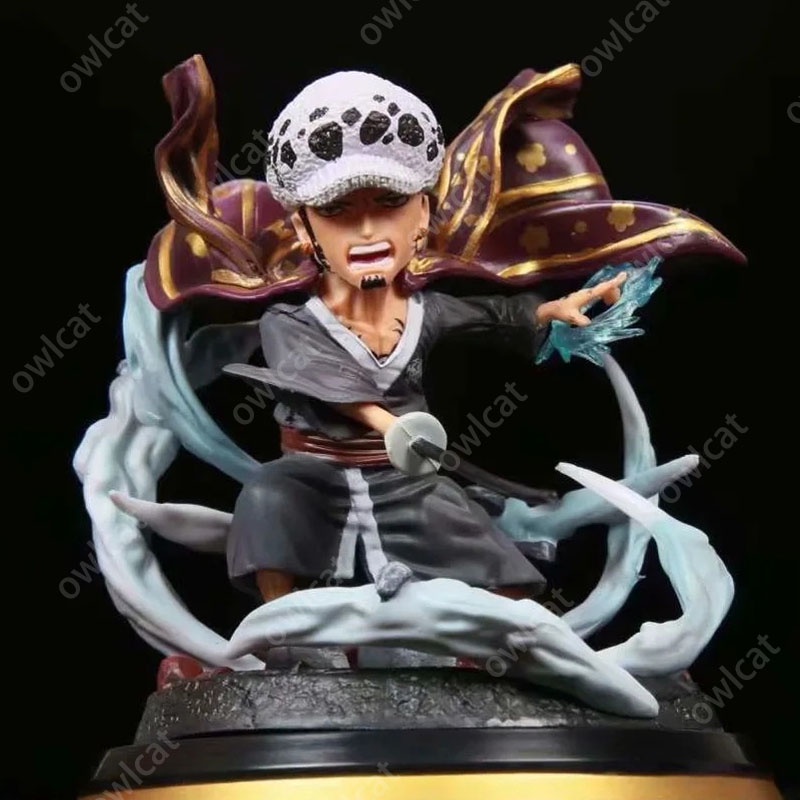 One Piece Model LAW Figure  Seven Warlords of the Sea One Piece Cartoon PVC GK Packed in Box Scene Rejuvenation Doctor Wanokuni Heart Pirates