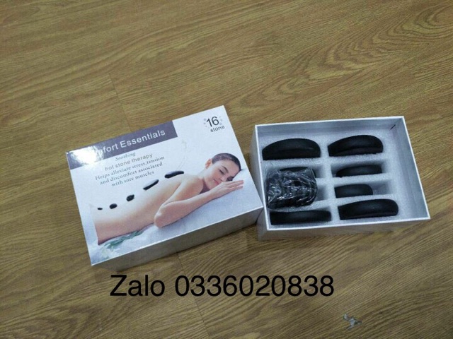Đá nóng massage full hộp 16 viên