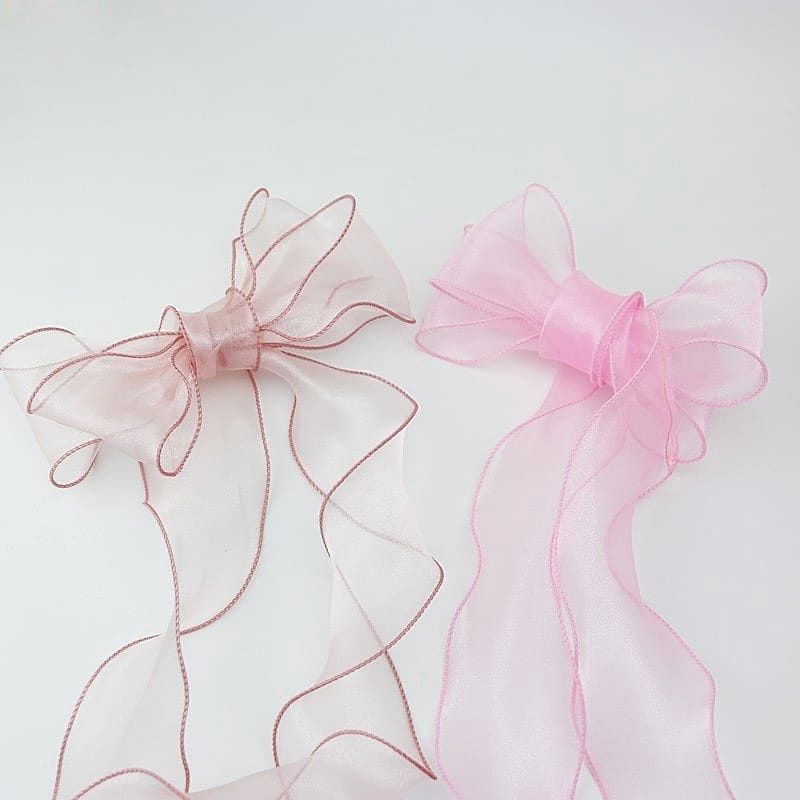 Ruy băng voan nhũ xoăn