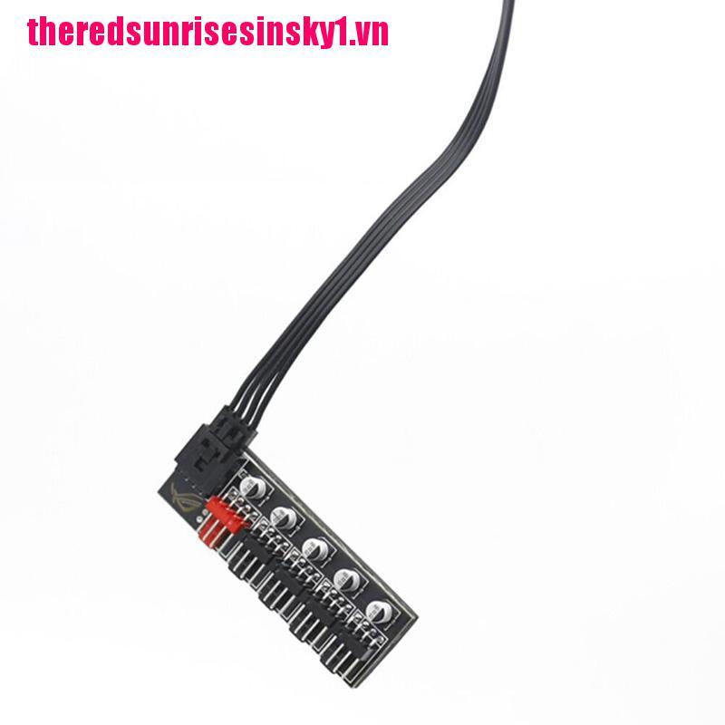 (3C) Bộ Chia Quạt Tản Nhiệt 5 Cổng Pc Cho 4pin Pwm