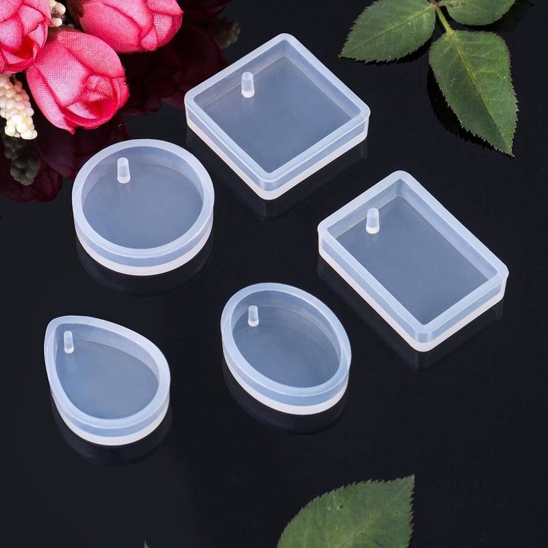 Khuôn Nhựa 5 Hình Làm Mặt Vòng cổ / Móc Khóa