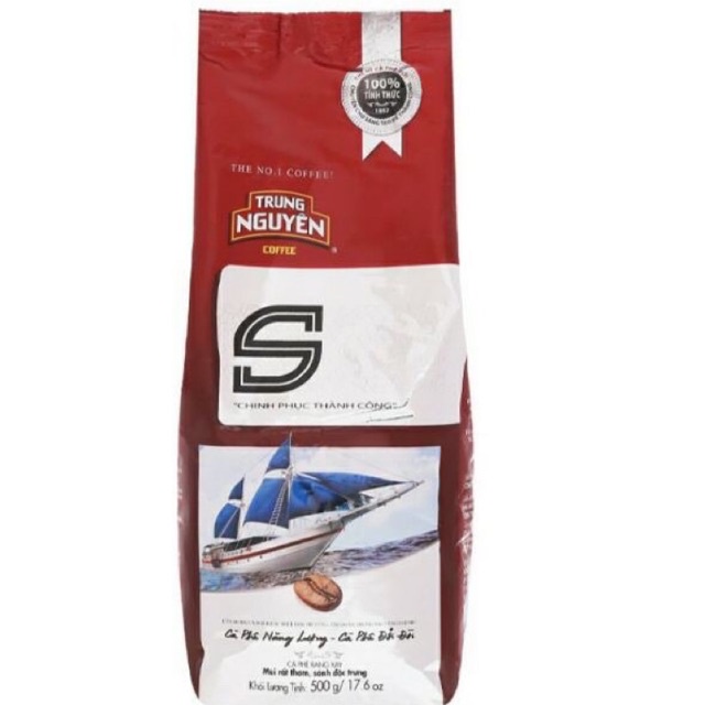 Cafe pha phin trung nguyên chữ S túi 500g - chinh phục thành công
