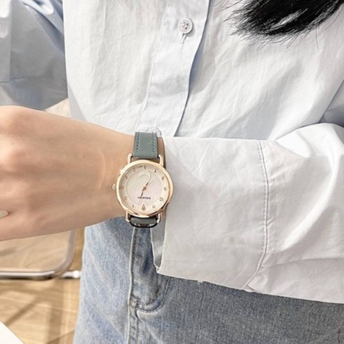 Đồng hồ nữ Doukou dây da thời trang mềm mại ôm tay | BigBuy360 - bigbuy360.vn