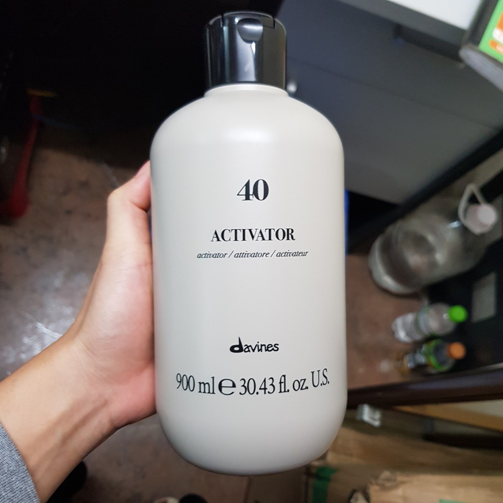 Oxy Davines chai lớn 900ml, trợ nhuộm chống oxy hóa, lưu màu nhuộm lâu gấp lần, trợ nhuộm daviness