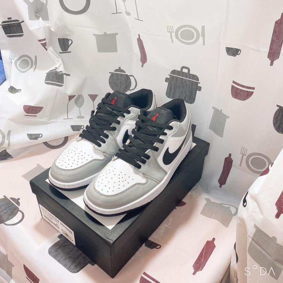 [Full bill +box] Giày Jordan Cổ Thấp Nam Nữ, Giày Sneaker JD1 Xám Trắng Low gray Thời Trang Cao Cấp Hottrend 2022 | BigBuy360 - bigbuy360.vn