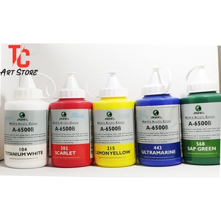 Màu acrylic MARIES bình bóp 500ml - Màu Cơ Bản