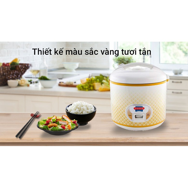 Nồi cơm điện Sunhouse 2.8 lít SH830 (Sale off 40%) | BigBuy360 - bigbuy360.vn