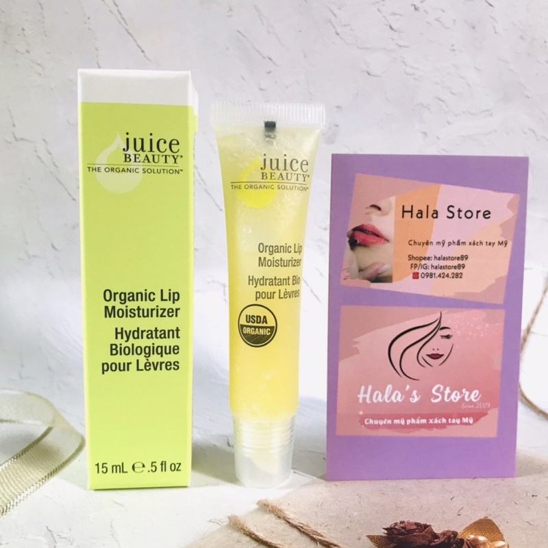 Son dưỡng ẩm môi hữu cơ Juice Beauty USDA Organic Lip Moisturizer and Mask