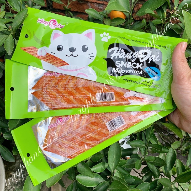 Snack mèo yêu cá Hằng Đại (gói 26g)