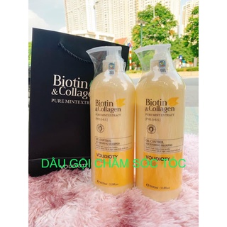 Dầu Gội Xả Biotin Collagen Vàng🛑FreeShip🛑Dầu Gội Xả Biotin Collagen Vàng Phục Hồi Kích Thích Mọc Tóc