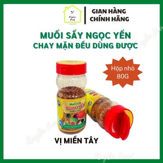 Muối sấy Ngọc Yến hộp 80g muối chấm trái cây hoa quả