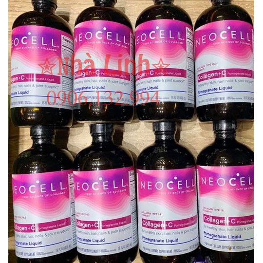 [HÀng Air] NeoCell Collagen Lựu chai dạng nước 473ml nhập mỹ