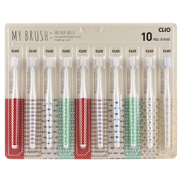 Set 10 bàn chải clio - Hàn Quốc