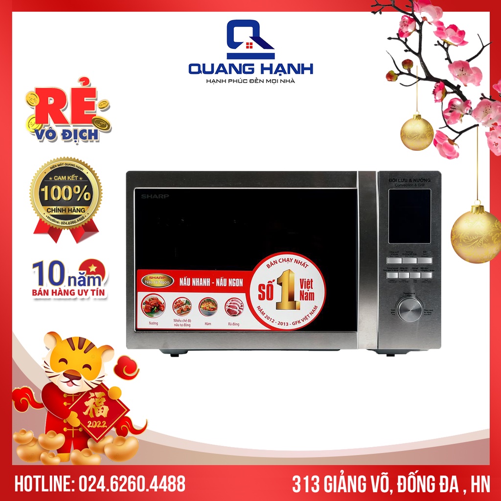 [Mã 154ELSALE2 giảm 7% đơn 300K] LÒ VI SÓNG SHARP RC932VN (ST)