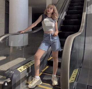 Quần Jeans Ngố Trơn