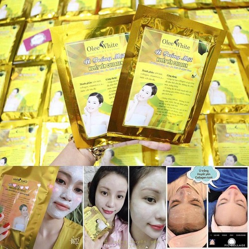 Ủ TRẮNG MẶT OLEE WHITE HUYẾT YẾN COLLAGEN | BigBuy360 - bigbuy360.vn