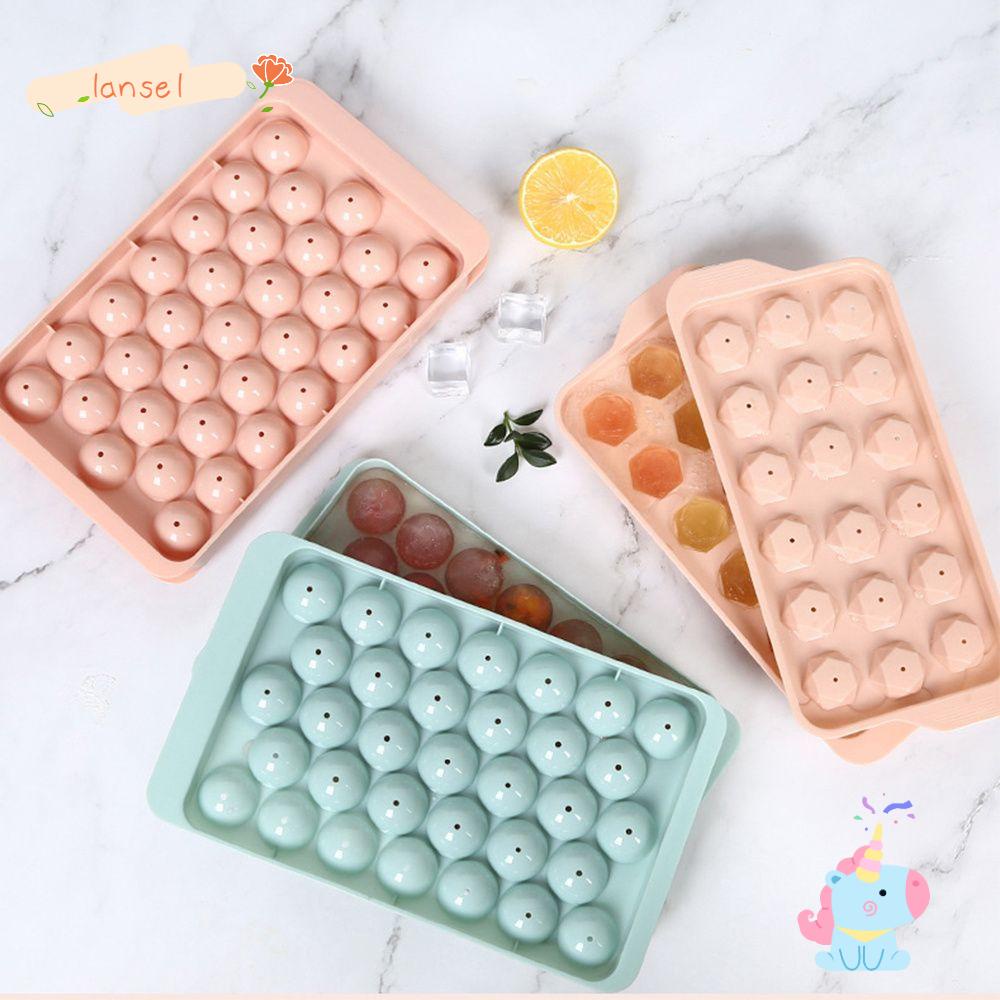 Khuôn Làm Đá Viên Hình Tròn Có Nắp Đậy DIY